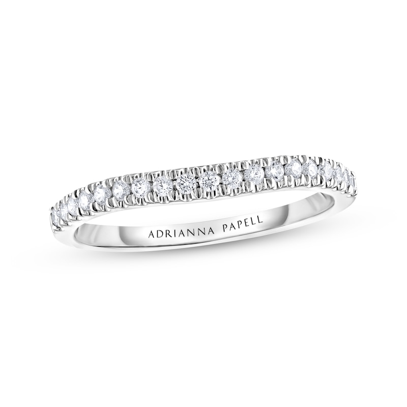 Previously Owned Adrianna Papell Wedding Band 1/5 ct tw 14K White Gold