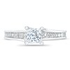 Thumbnail Image 3 of Previously Owned Diamond Engagement Ring 1 ct tw Princess-cut 14K White Gold - Size 9.5