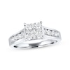 Thumbnail Image 1 of Previously Owned Diamond Engagement Ring 1 ct tw Round-cut 14K White Gold Size 10.5