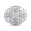 Thumbnail Image 3 of Previously Owned Diamond Engagement Ring 1-1/2 ct tw Round & Baguette-cut 10K White Gold - Size 10