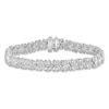 Thumbnail Image 1 of Previously Owned Diamond Heart Bracelet 1 ct tw Round-cut Sterling Silver 7.5"