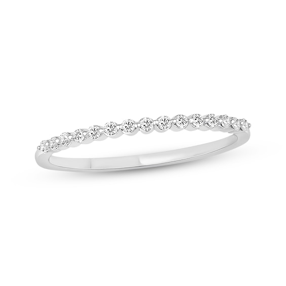 Previously Owned Diamond Wedding Band 1/ ct tw Round-cut 10K White Gold