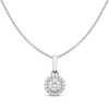Thumbnail Image 1 of Previously Owned Diamond Necklace 1/4 ct tw Round-cut 10K White Gold
