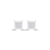 Thumbnail Image 2 of Previously Owned Diamond Earrings 1/4 ct tw Princess-cut 10K White Gold