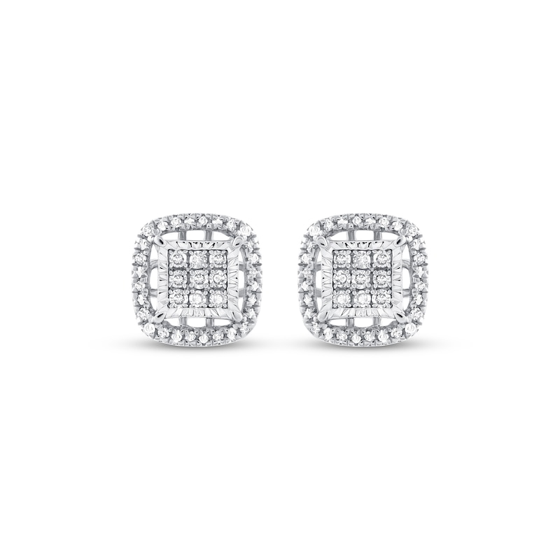 Main Image 2 of Previously Owned Stud Earrings 1/4 ct tw Round-cut Diamond Sterling Silver