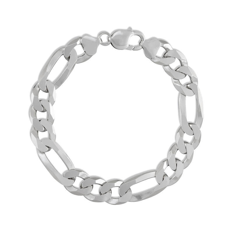 Main Image 1 of Previously Owned Men's Figaro Bracelet Solid Sterling Silver 9"