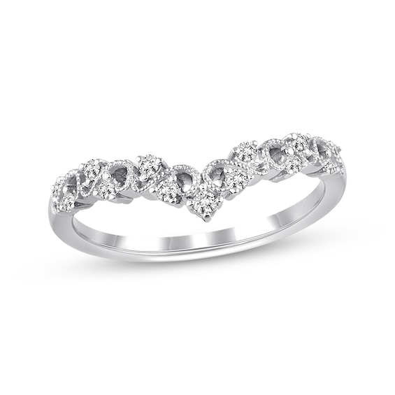 Previously Owned Diamond Anniversary Band 1/6 ct tw Round-cut 14K White Gold