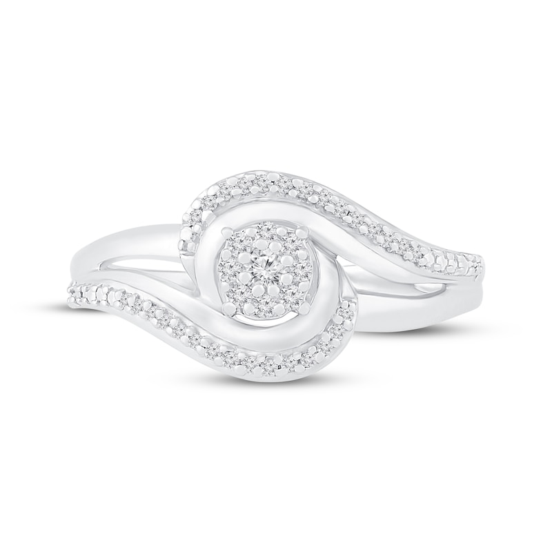 Main Image 2 of Previously Owned Diamond Ring 1/6 ct tw Round-cut Sterling Silver