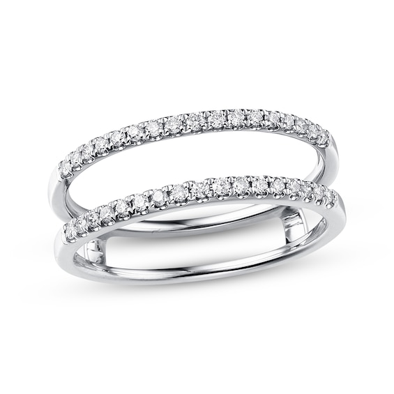 Previously Owned Diamond Enhancer Ring 1/ ct tw Round-cut 14K White Gold