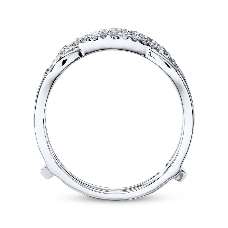 Previously Owned Diamond Enhancer Ring 1/5 ct tw Round-cut 14K White Gold