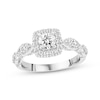Previously Owned Diamond Engagement Ring 7/8 ct tw Round-cut 14K White Gold