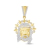 Thumbnail Image 1 of Previously Owned Men's Christ Pendant 1/2 ct tw Round-cut 10K Yellow Gold