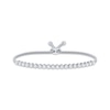 Thumbnail Image 1 of Previously Owned Diamond Bolo Bracelet 1/2 ct tw Sterling Silver 9.5"