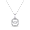 Thumbnail Image 1 of Previously Owned Unstoppable Love Necklace 1/10 ct tw Sterling Silver 19"