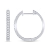 Thumbnail Image 0 of Previously Owned Diamond Hoop Earrings 1/4 ct tw 10K White Gold