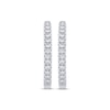 Thumbnail Image 1 of Previously Owned Diamond Hoop Earrings 1/4 ct tw 10K White Gold