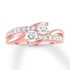 Thumbnail Image 1 of Previously Owned Ever Us Two-Stone Diamond Ring 1 ct tw Round 14K Rose Gold