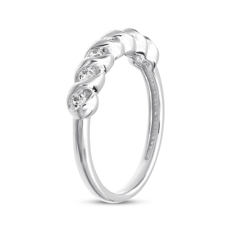 Main Image 2 of Previously Owned Diamond Anniversary Band 1/4 ct tw Round-cut 10K White Gold