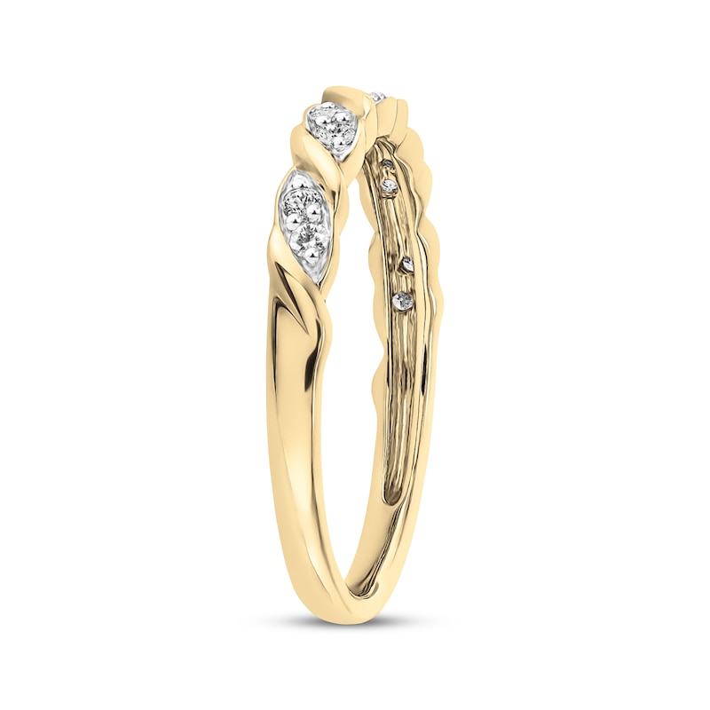 Main Image 2 of Previously Owned Diamond Anniversary Ring 1/6 ct tw Round-cut 10K Yellow Gold