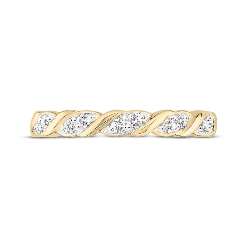 Main Image 3 of Previously Owned Diamond Anniversary Ring 1/6 ct tw Round-cut 10K Yellow Gold