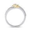 Previously Owned Diamond Star Ring 1/3 ct tw Round-cut Sterling Silver & 10K Yellow Gold