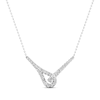 Thumbnail Image 1 of Previously Owned Love + Be Loved Diamond Necklace 1/2 ct tw 10K White Gold 18"