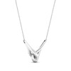 Thumbnail Image 4 of Previously Owned Love + Be Loved Diamond Necklace 1/2 ct tw 10K White Gold 18"