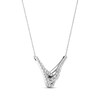 Thumbnail Image 2 of Previously Owned Love + Be Loved Diamond Necklace 1 ct tw 14K White Gold 18"