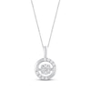Thumbnail Image 1 of Previously Owned Unstoppable Love Diamond Necklace 1/4 ct tw 10K White Gold 19"