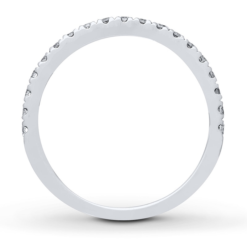 Main Image 2 of Previously Owned Neil Lane Wedding Band 1/2 ct tw Round-cut Diamonds 14K White Gold Size 5