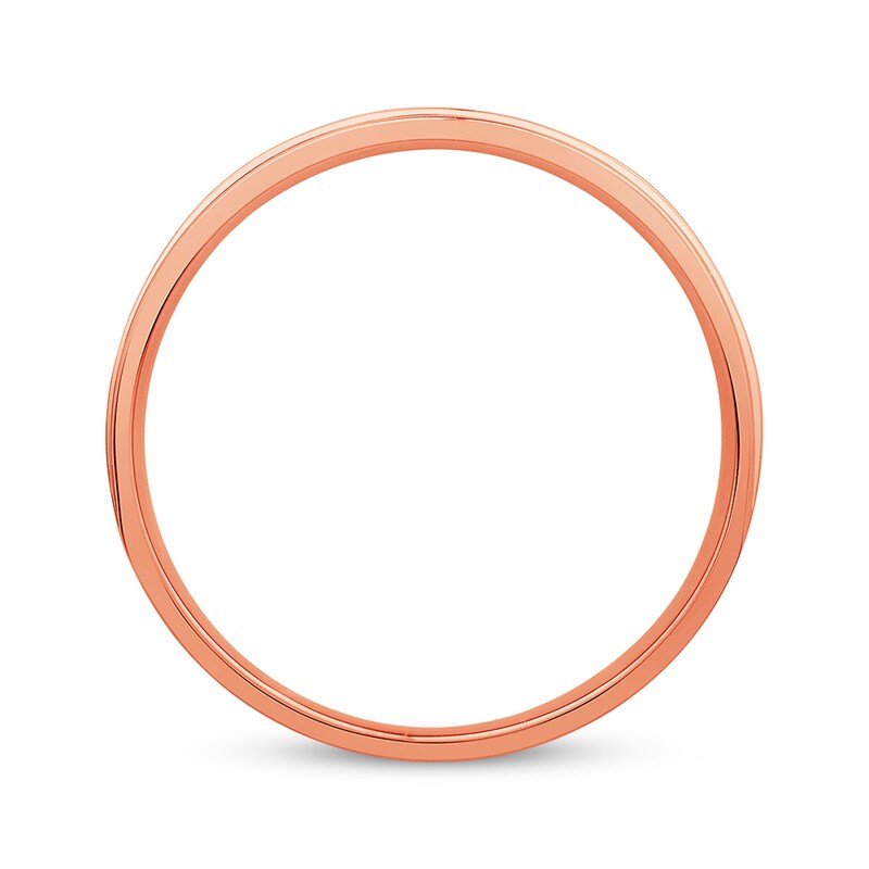 Main Image 2 of Previously Owned Men's Diamond Wedding Band 1/8 Carat tw Round-cut 10K Rose Gold