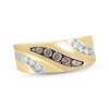 Thumbnail Image 1 of Previously Owned Men’s Brown and White Diamond Ring 1/2 ct tw 10K Yellow Gold