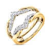Thumbnail Image 3 of Previously Owned Diamond Enhancer Ring 3/8 ct tw Round-cut 14K Two-Tone Gold