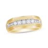Thumbnail Image 1 of Previously Owned Men's Diamond Wedding Ring 1/2 ct tw Round-cut 10K Yellow Gold