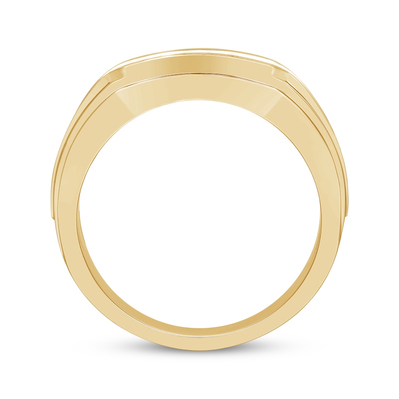 Main Image 3 of Previously Owned Men's Diamond Wedding Ring 1/2 ct tw Round-cut 10K Yellow Gold