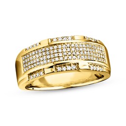 Previously Owned Men's Band 1/2 ct tw Diamonds 10K Yellow Gold