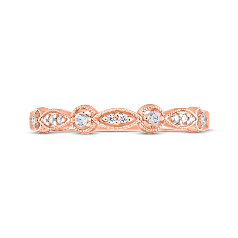 Previously Owned Adrianna Papell Diamond Wedding Band 1/10 ct tw 14K Rose Gold