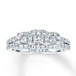 Previously Owned THE LEO Diamond Engagement Ring 7/8 ct tw Diamonds 14K White Gold