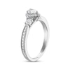Thumbnail Image 1 of Previously Owned 3-Stone Diamond Engagement Ring 1/2 ct tw Pear & Round-cut 14K White Gold