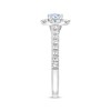 Previously Owned THE LEO First Light Diamond Engagement Ring 1-1/4 ct tw Round-cut 14K White Gold