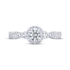 Thumbnail Image 3 of Previously Owned THE LEO Ideal Cut Diamond Engagement Ring 3/4 ct tw Round-cut 14K White Gold
