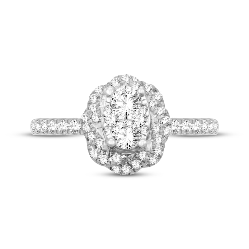 Main Image 2 of Previously Owned Diamond Engagement Ring 3/4 ct tw 14K White Gold