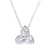 Thumbnail Image 1 of Previously Owned THE LEO 3-Stone Diamond Necklace 3/4 ct tw 14K White Gold 19"