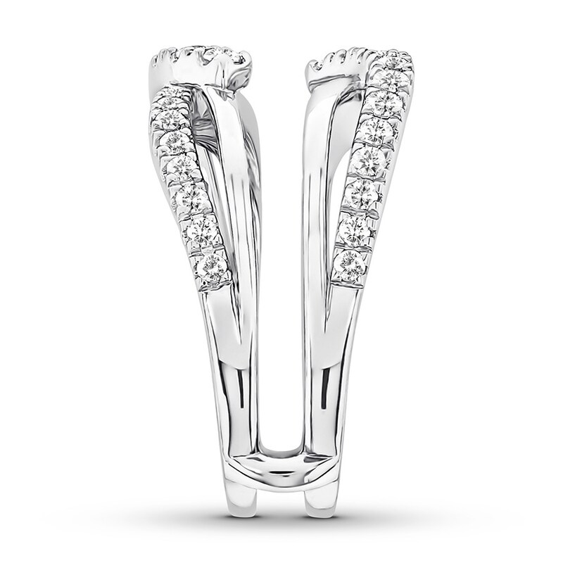Main Image 2 of Previously Owned Diamond Enhancer Ring 3/4 ct tw Round-cut 14K White Gold
