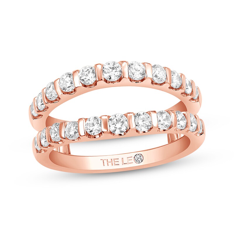 Previously Owned THE LEO Diamond Enhancer Ring 1 ct tw Round-cut 14K Rose Gold