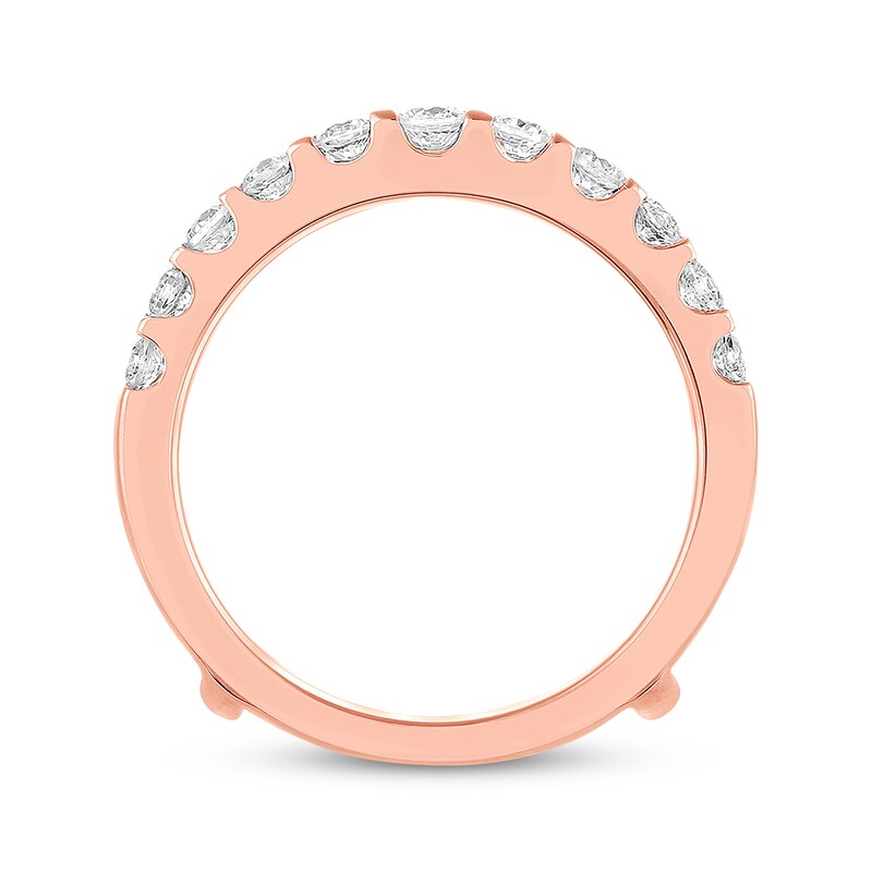 Previously Owned THE LEO Diamond Enhancer Ring 1 ct tw Round-cut 14K Rose Gold