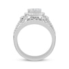 Thumbnail Image 3 of Previously Owned Diamond Bridal Set Round & Baguette 1 1/2 ct tw 10K White Gold