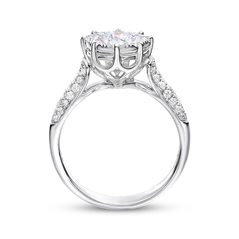 Previously Owned Multi-Stone Diamond Engagement Ring 1-1/8 ct tw Round-cut 14K White Gold