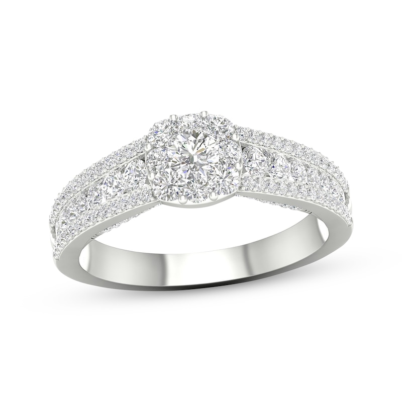Previously Owned Diamond Engagement Ring 1 ct tw Round-cut 14K White Gold