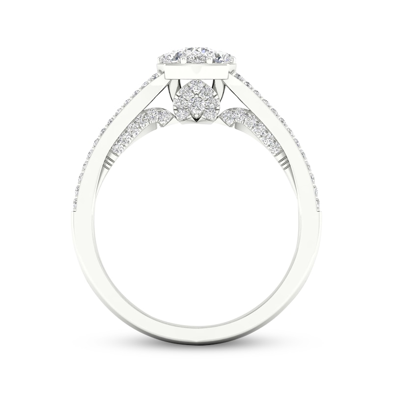 Previously Owned Diamond Engagement Ring 1 ct tw Round-cut 14K White Gold